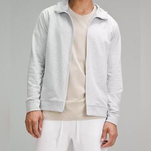 Lululemon City Sweat Full-Zip Hoodie in Light Grey XL